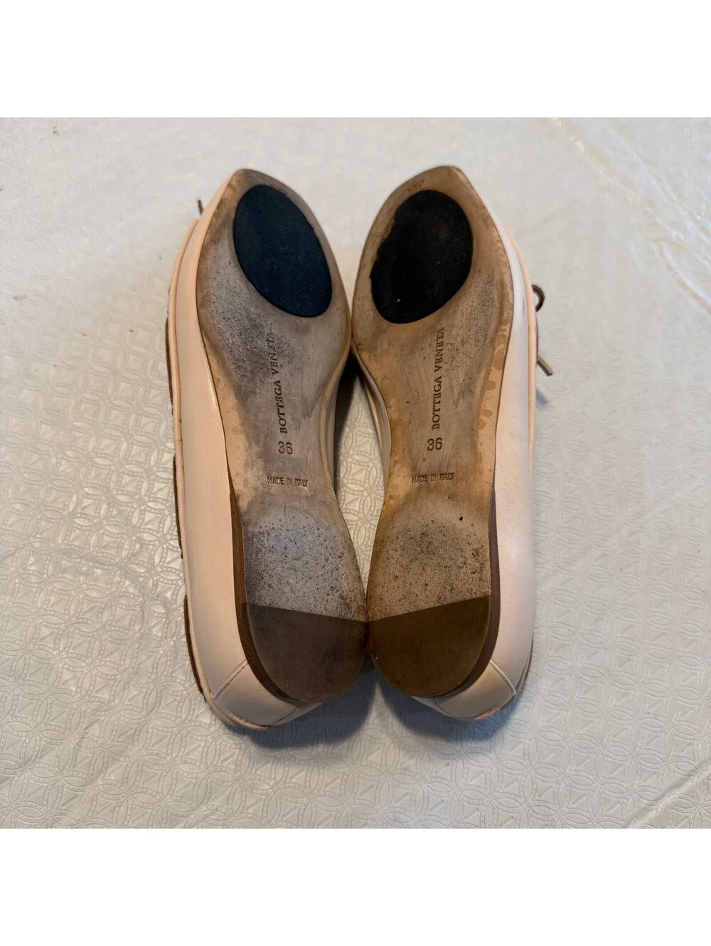Bottega Veneta Intrecciato Weave Leather Ballet Flats Size 6
